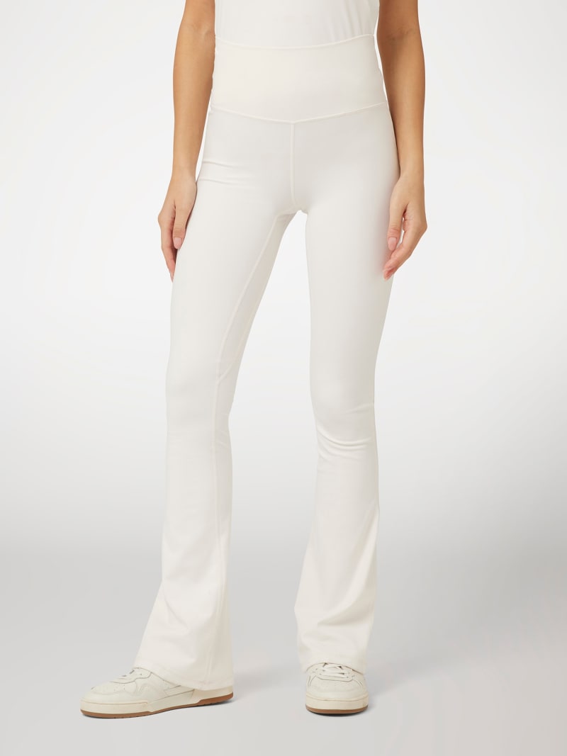 White flared leggings hotsell
