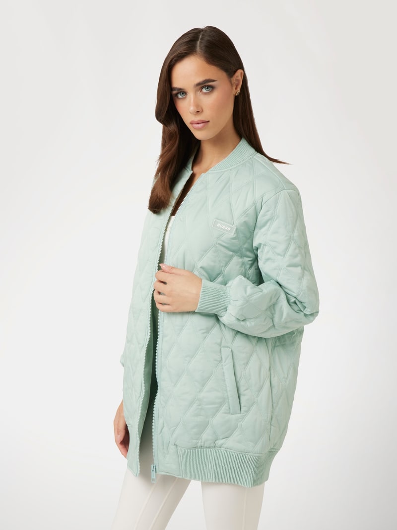 Guess quilted jacket womens discount
