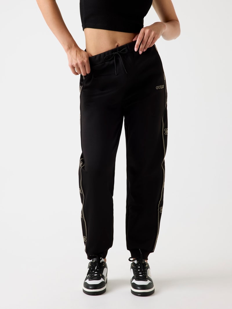 GUESS® Logo bantlı jogger pantolon Kadın