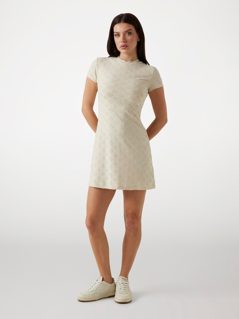【Rest&Recreation】韓国人気 RR LOGO TERRY MINI DRESS Buy Rest & Recreation Terry Mini Dress Navy | SASOM