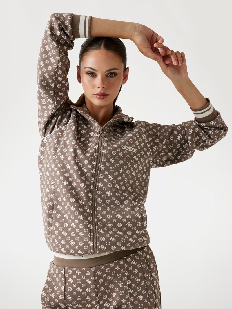 GUESS® Full zip scuba sweatshirt Women