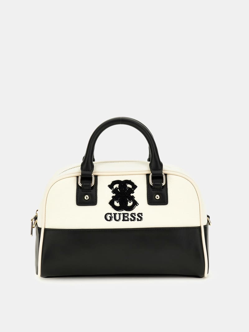 GUESS® Borsa a tracolla in similpelle con logo 4G Donna