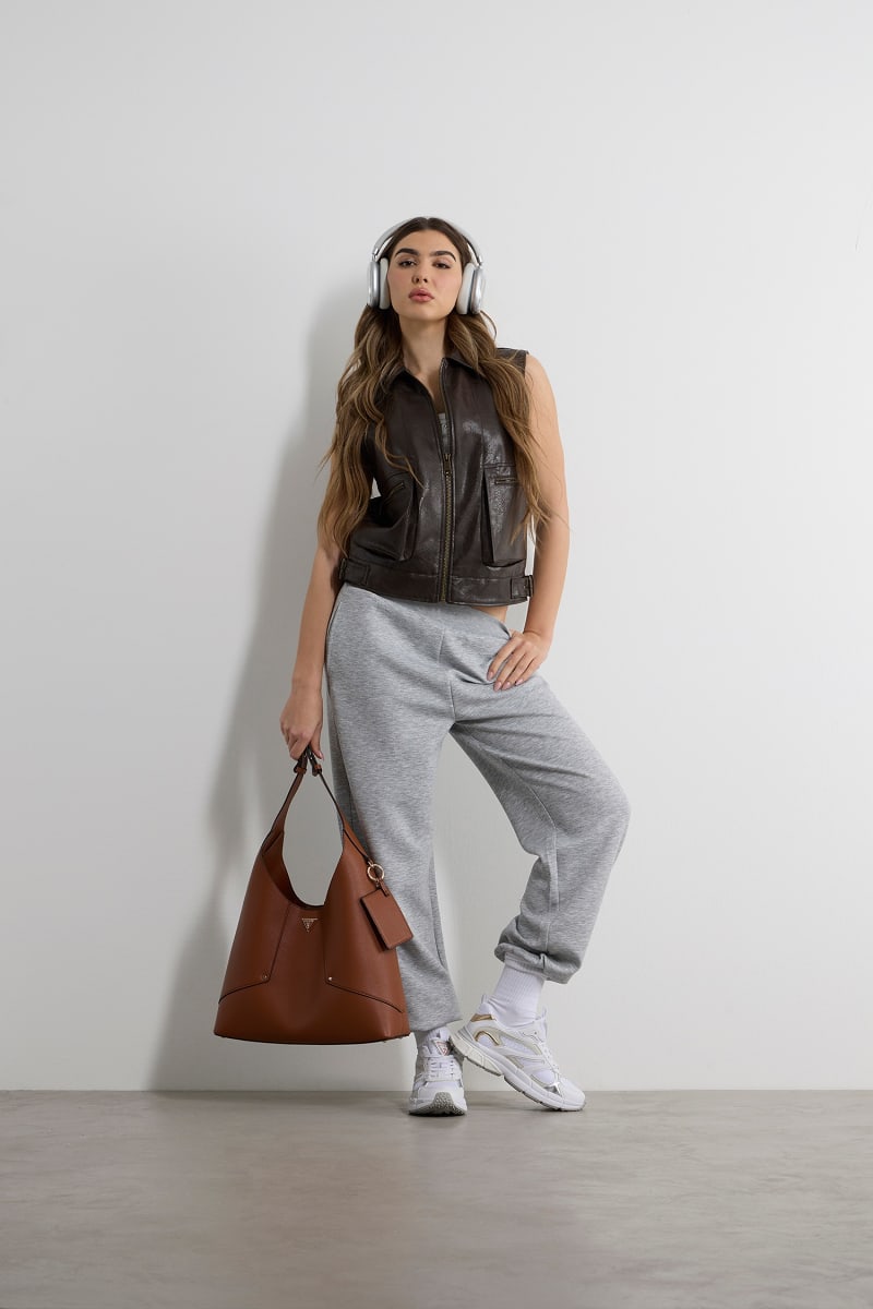 GUESS® Viskoz karışımlı jogger pantolonlar Kadın