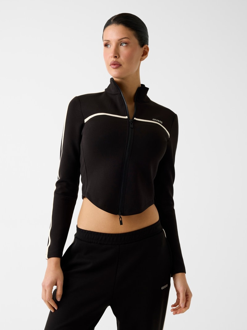 GUESS® Tam zıplı logo sweatshirt Kadın