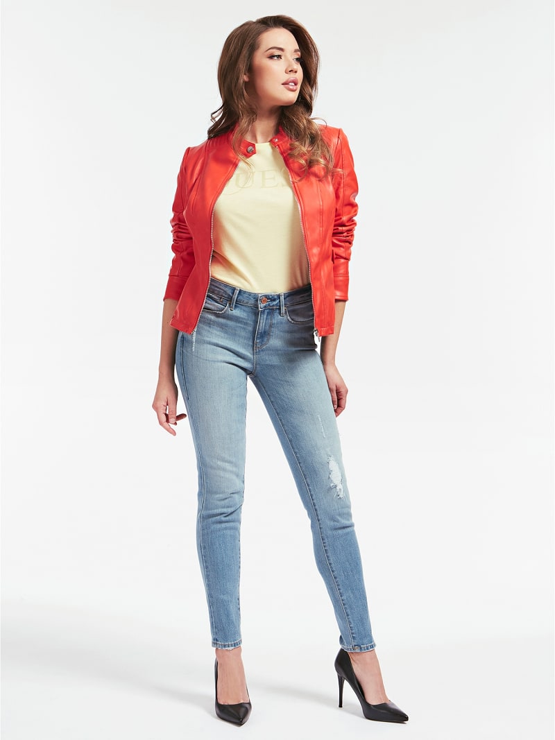 Guess coated look jacket clearance