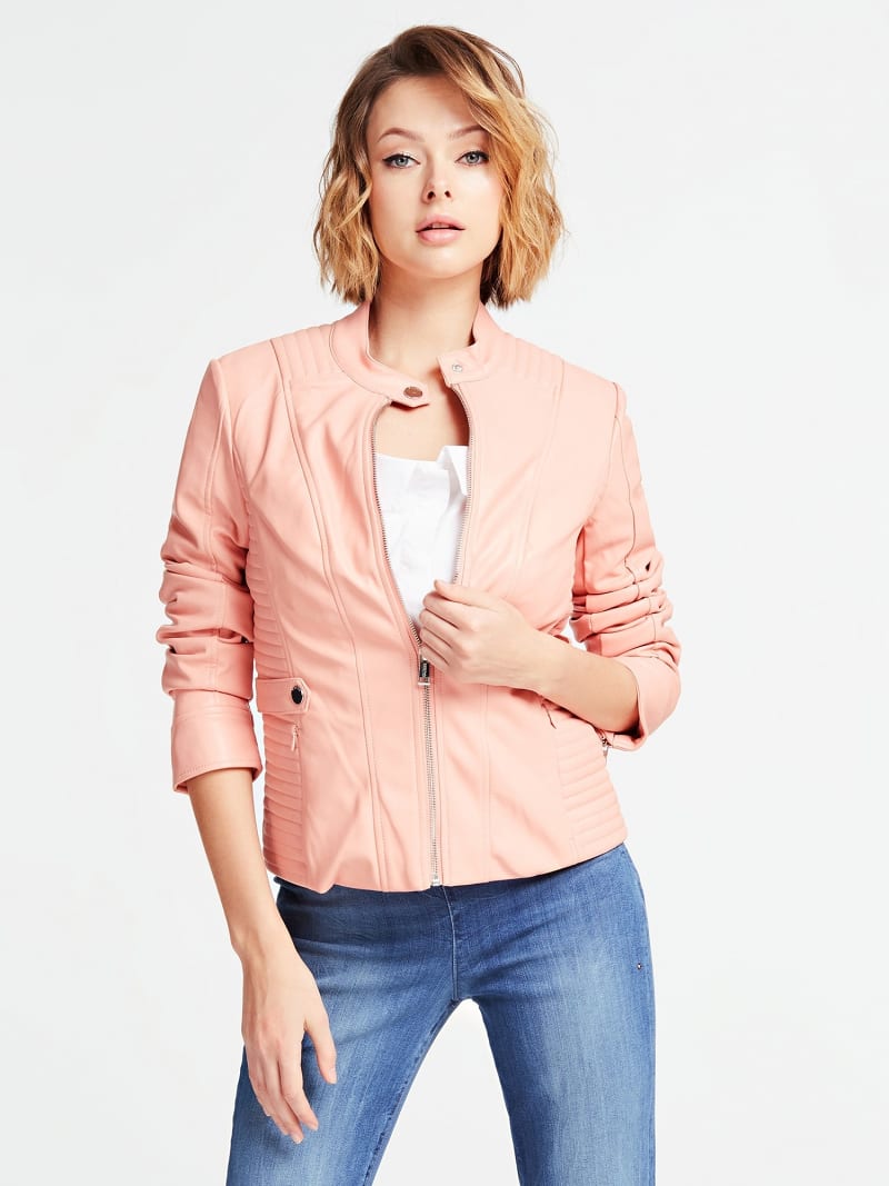 COATED LOOK JACKET | Guess Official