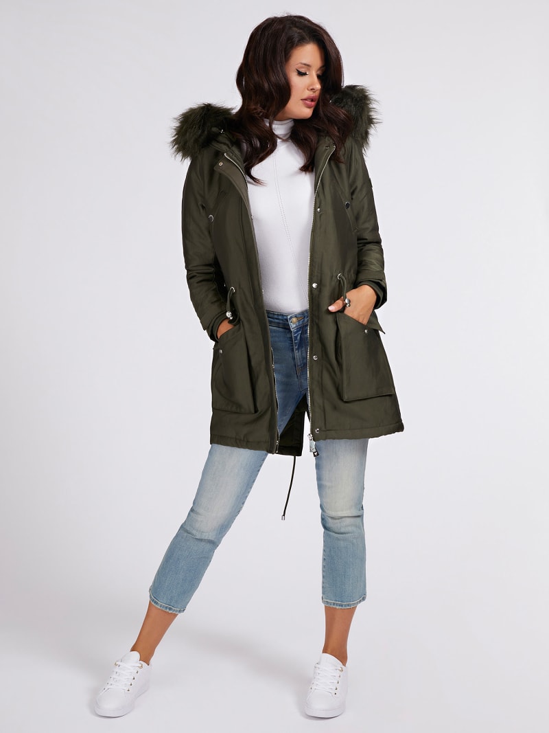 FAKE FUR PARKA | Guess Official Online Store