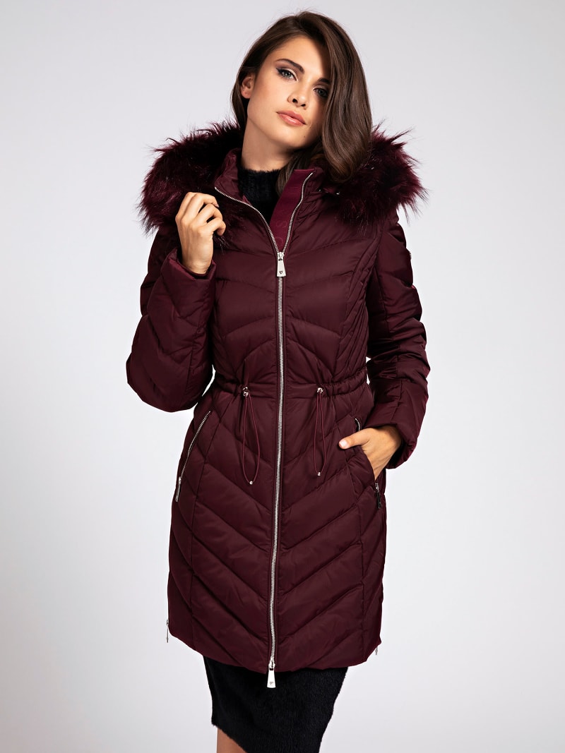 guess burgundy jacket