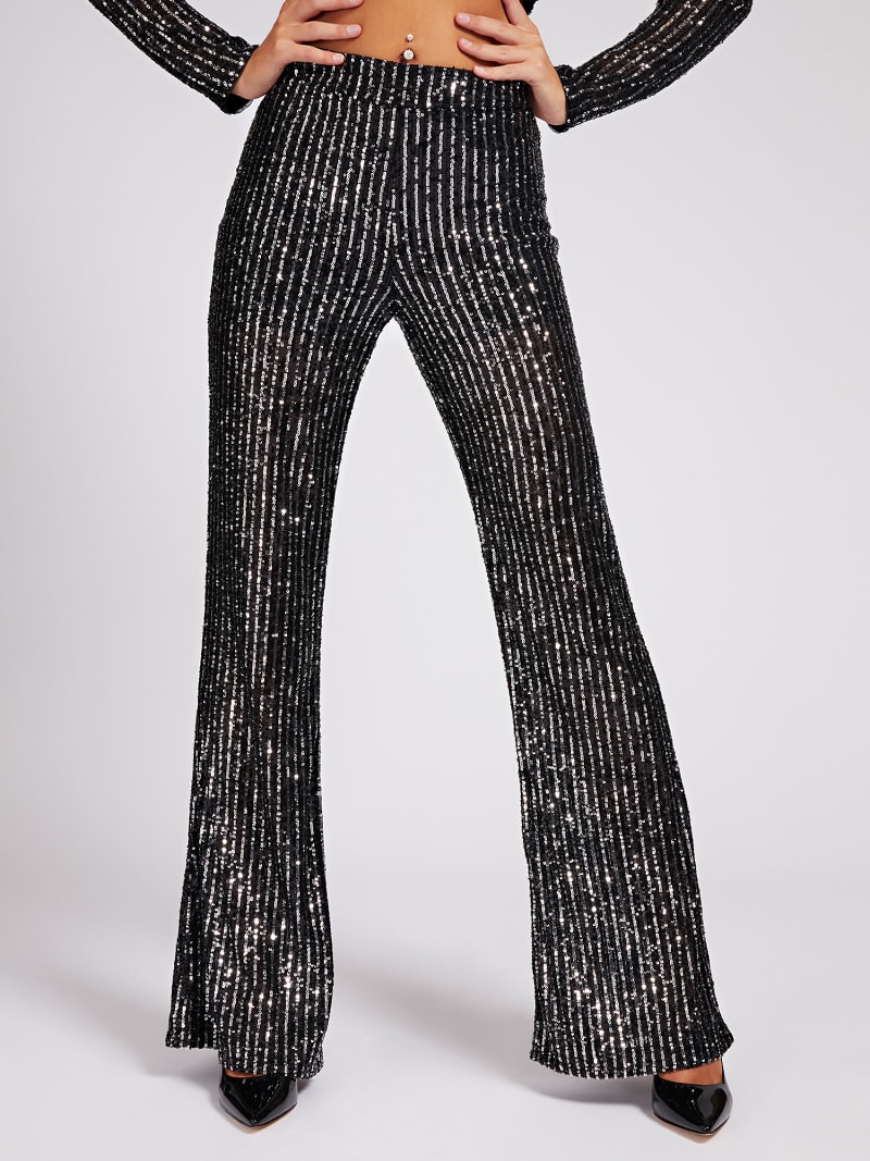 Broek Wijde Pijp Pailletten Officiele Online Guess Store
