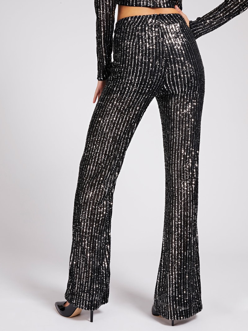 Broek Wijde Pijp Pailletten Officiele Online Guess Store