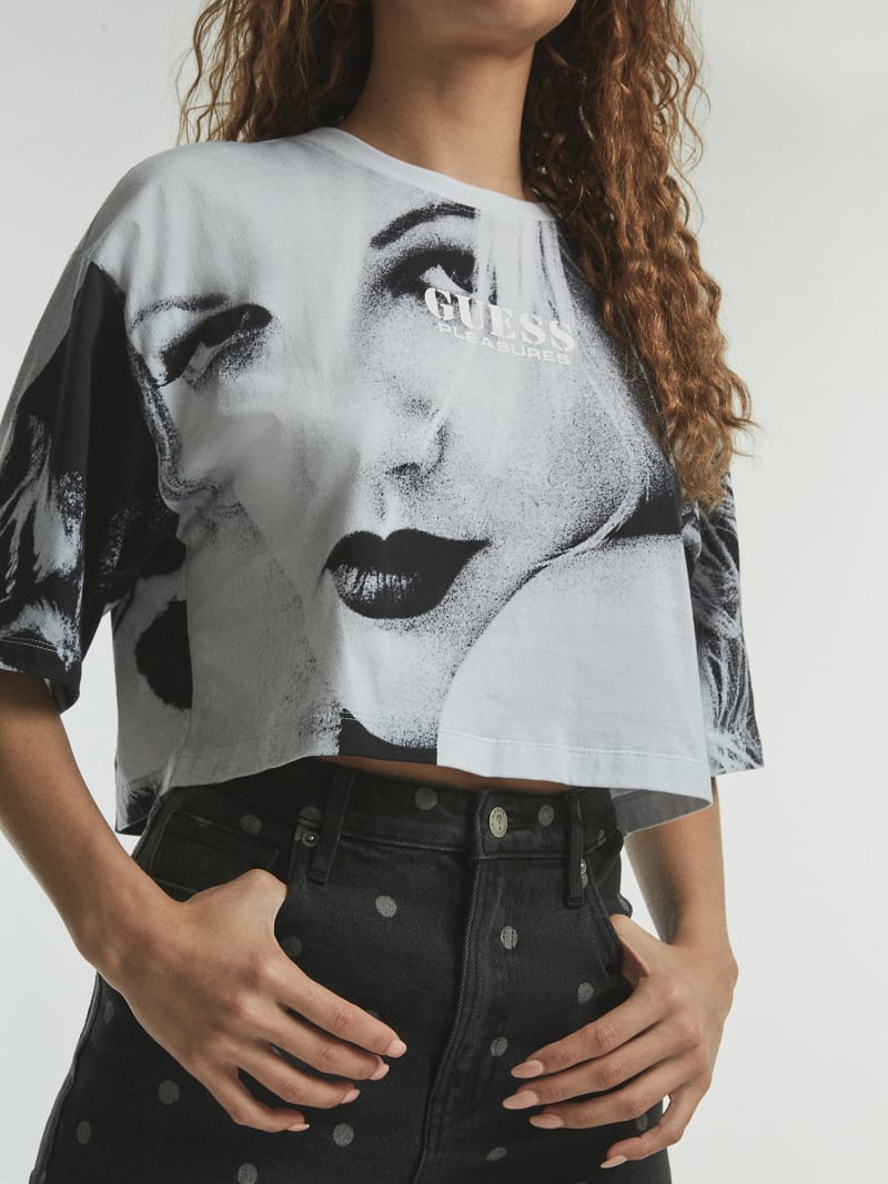 Ukorochennyj Top Maksi Print Oficialnyj Internet Magazin Guess