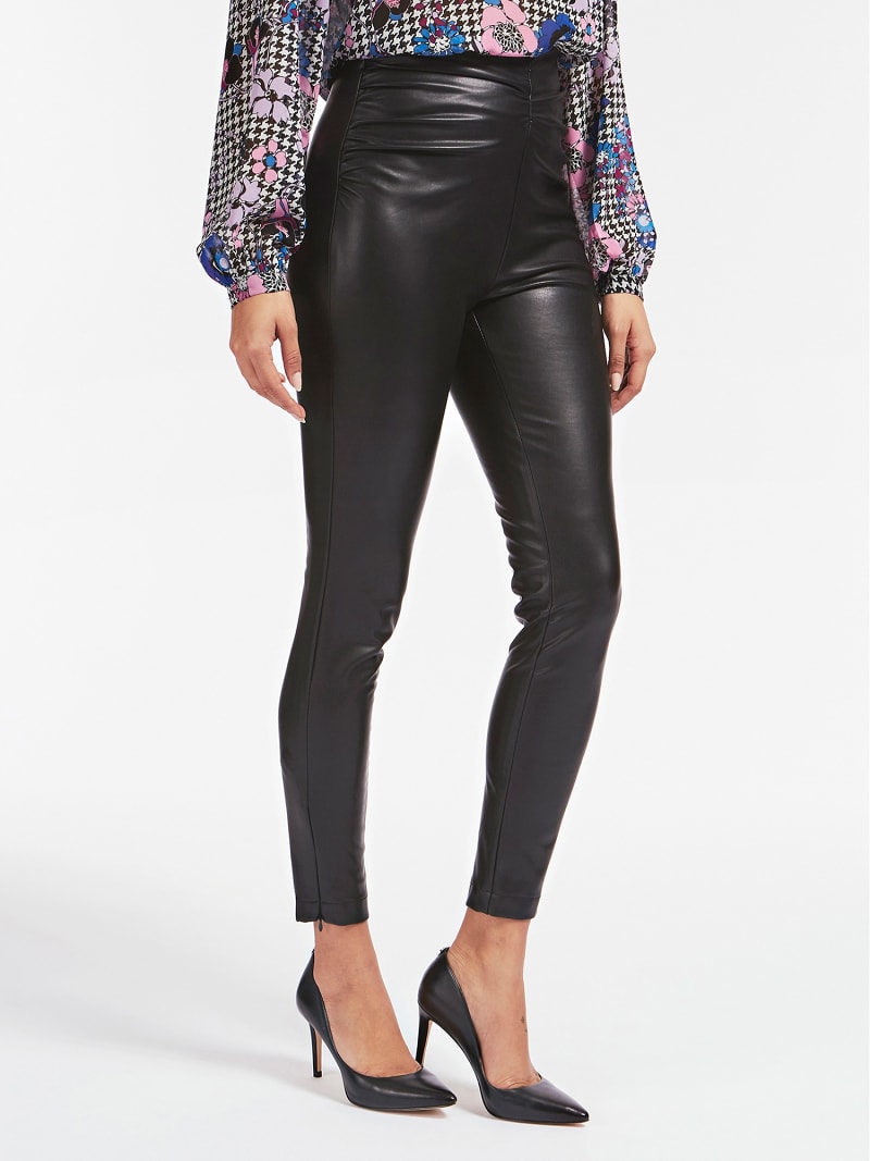 faux leather jeggings