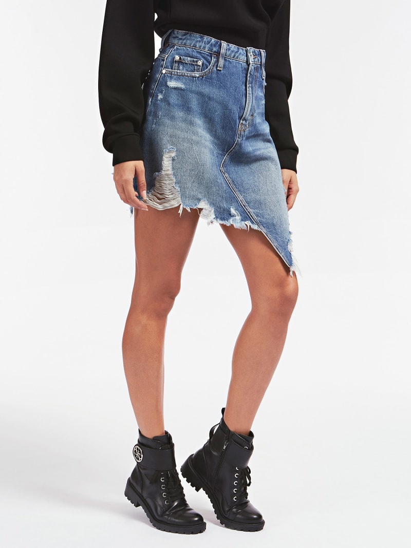 guess denim skirt