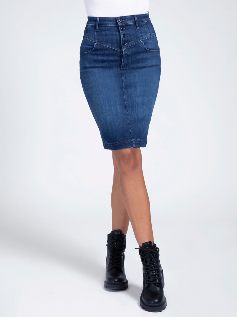 denim midi skirts online