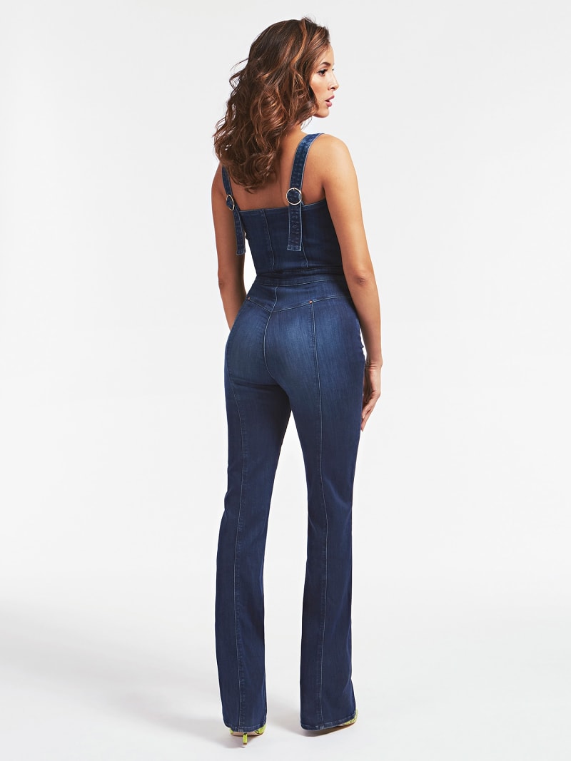 denim jumpsuit flare