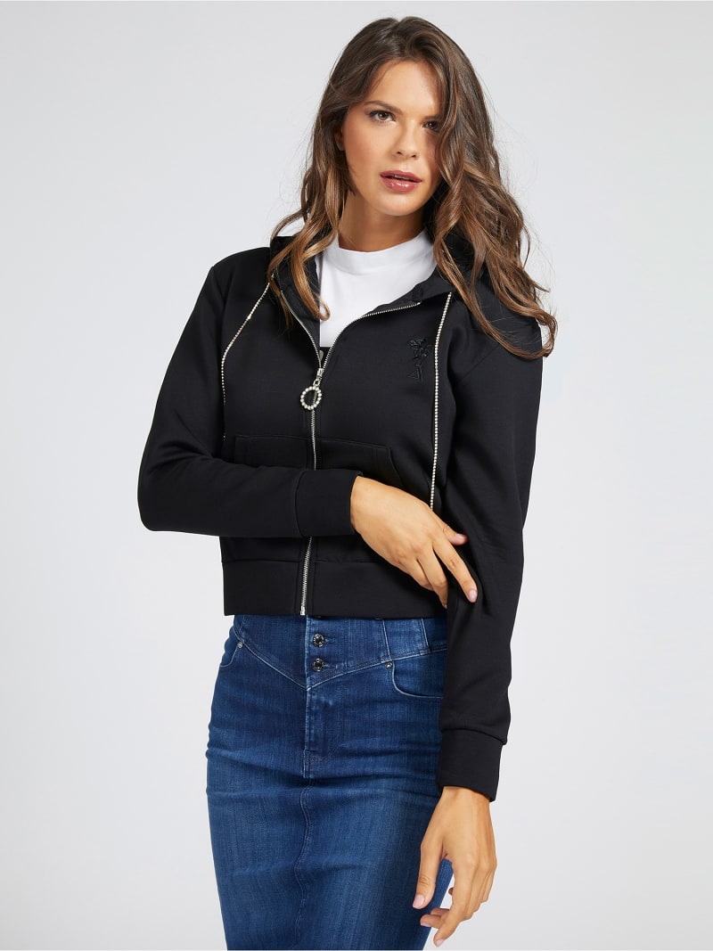 denim sweatshirt hoodie