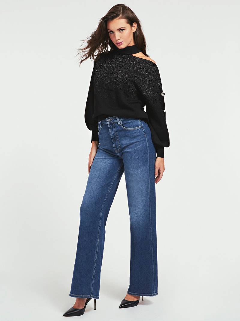 Sweater Hoher Kragen Lurexgarn Guess Offizieller Online Shop