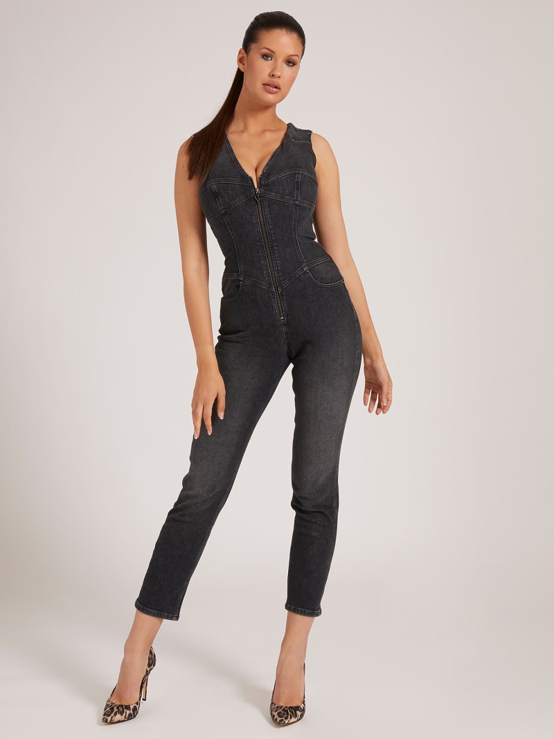 Guess bria denim jumpsuit top