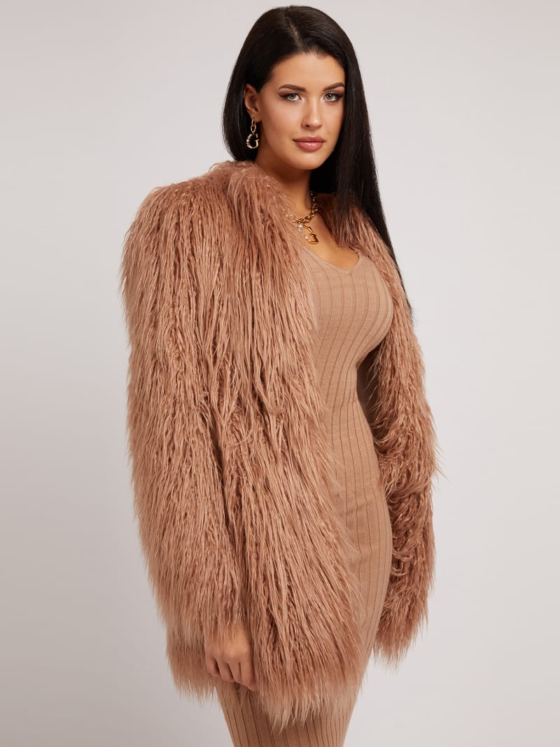 Veste fausse fourrure guess sales