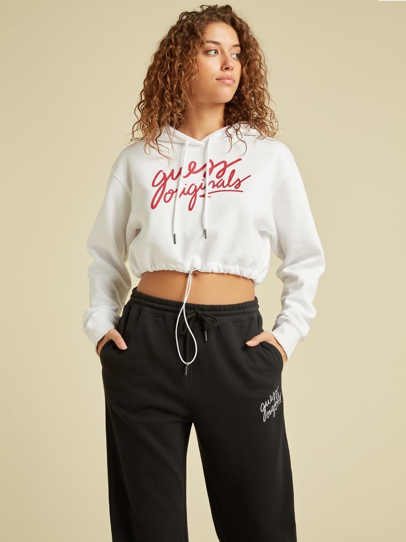 CROP SWEATER MET CAPUCHON