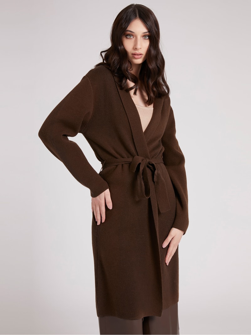 Cachemere blend belted cardigan