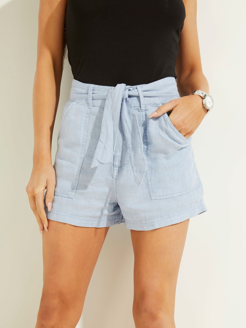 Guess linen shorts clearance