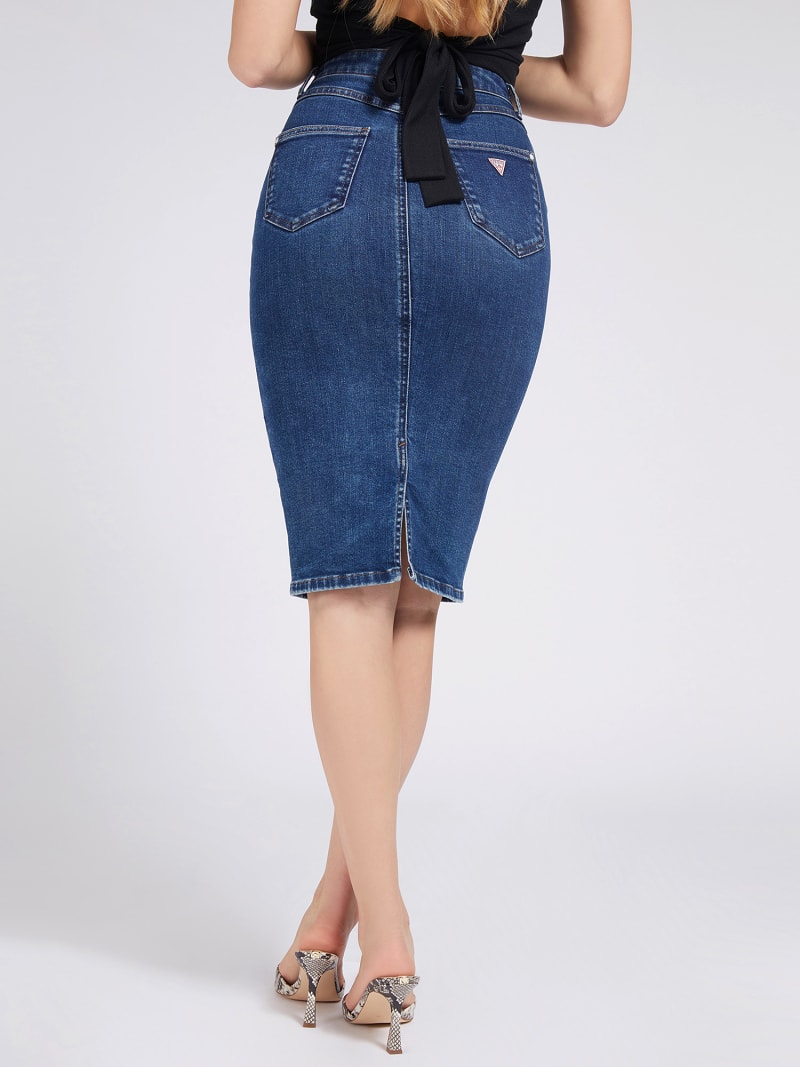 Jupe Jean Mi Longue Boutique Guess Officielle En Ligne