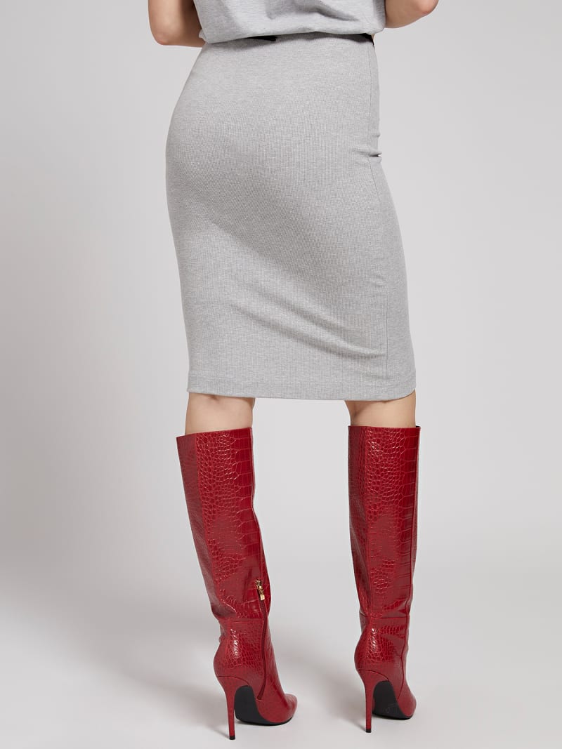 Elastic Logo Tight Fit Skirt Guess Official Online Store