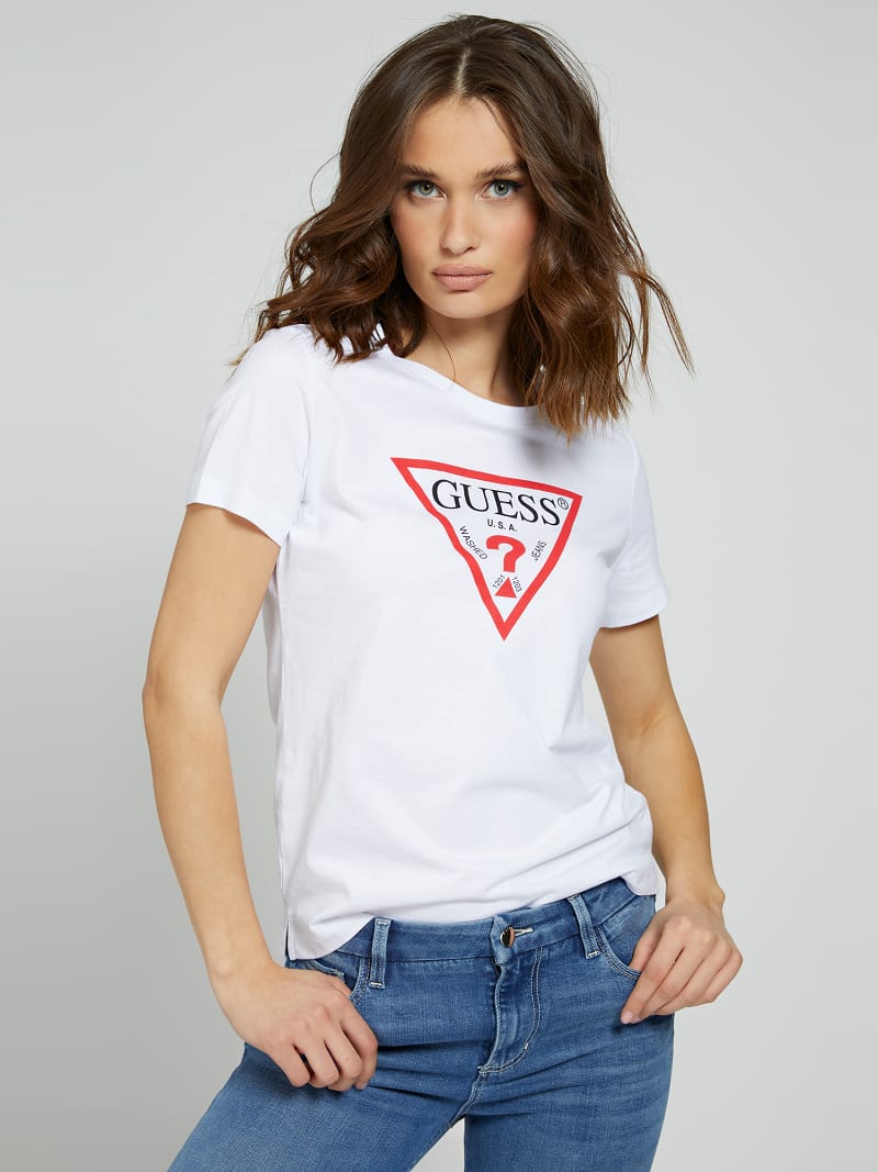 GUESS T SHIRT LOGO TRIANGULAIRE