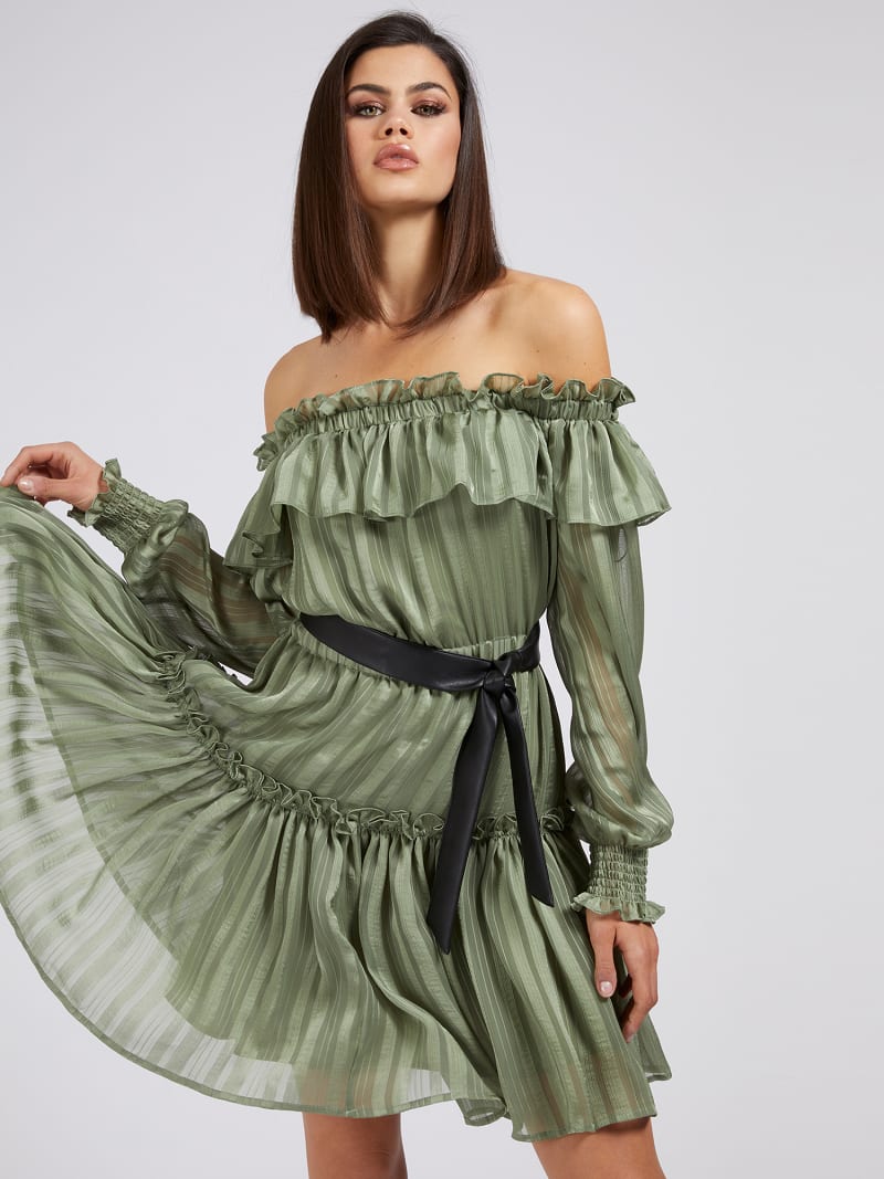 Off Shoulder Dress Guess Official Online Store