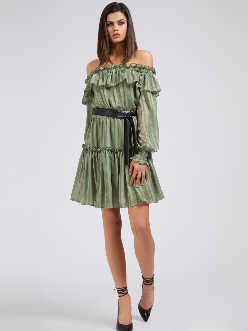 Off Shoulder Dress Guess Official Online Store
