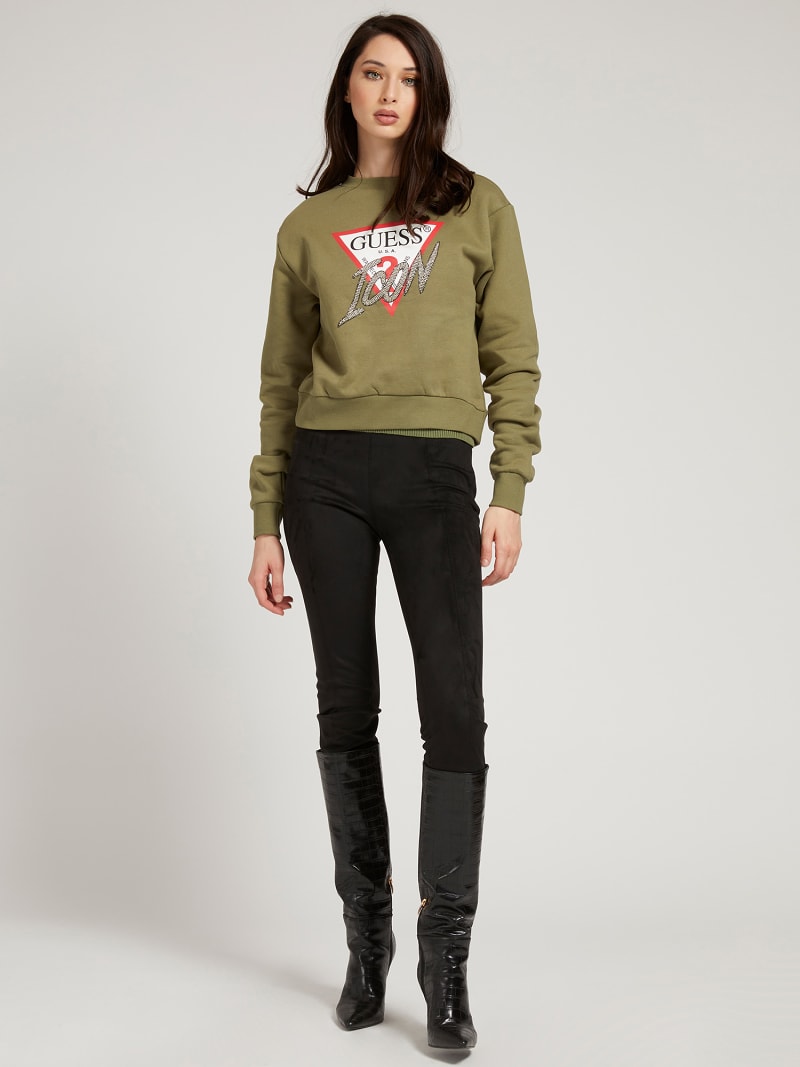 Embroidery Icon Logo Sweatshirt Guess Official Online Store