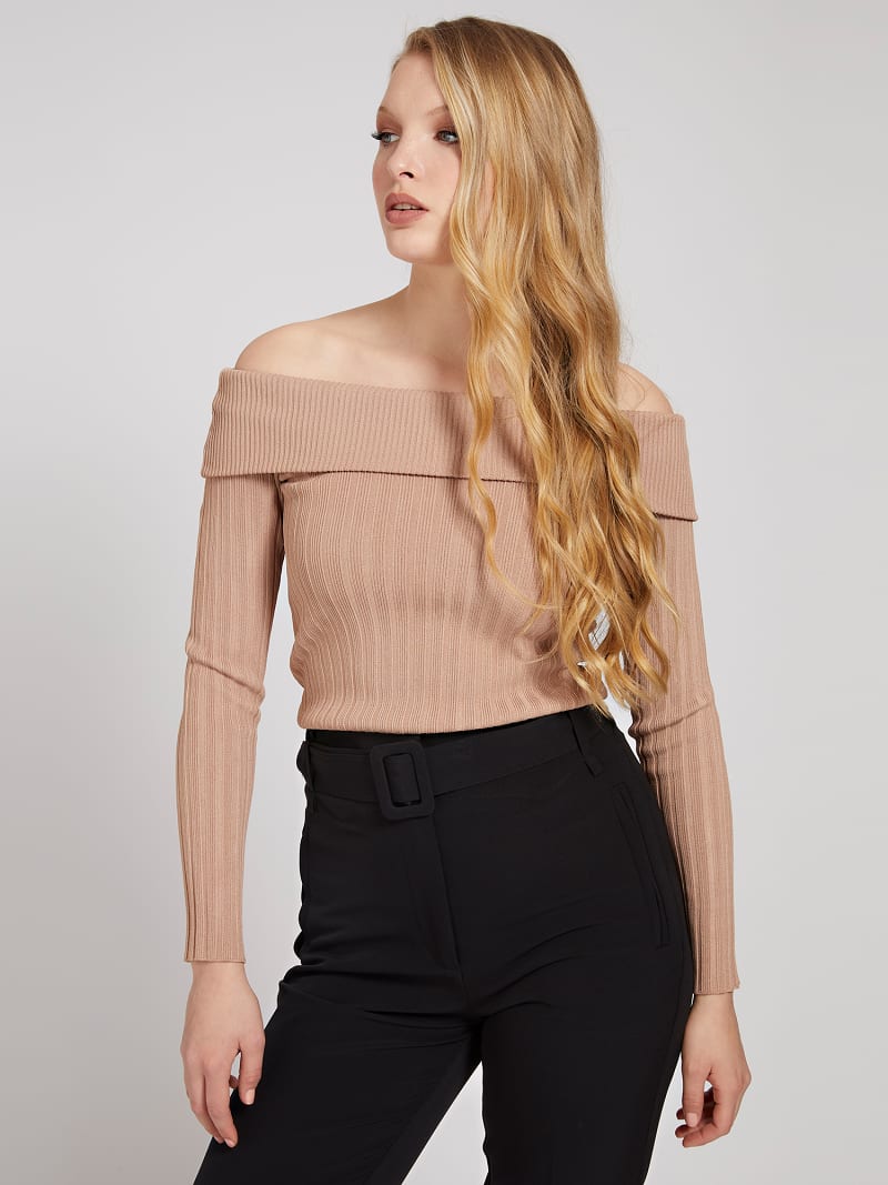 Guess cold shoulder sweater outlet