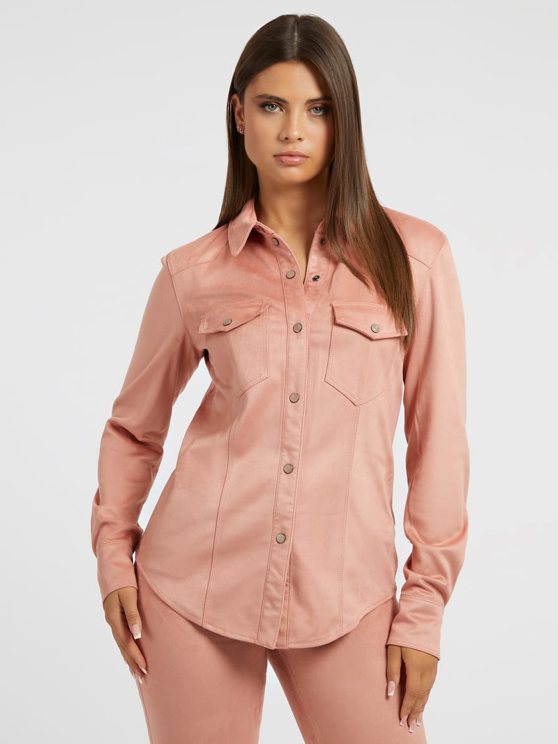 GUESS Chemisier daim synthetique Femme