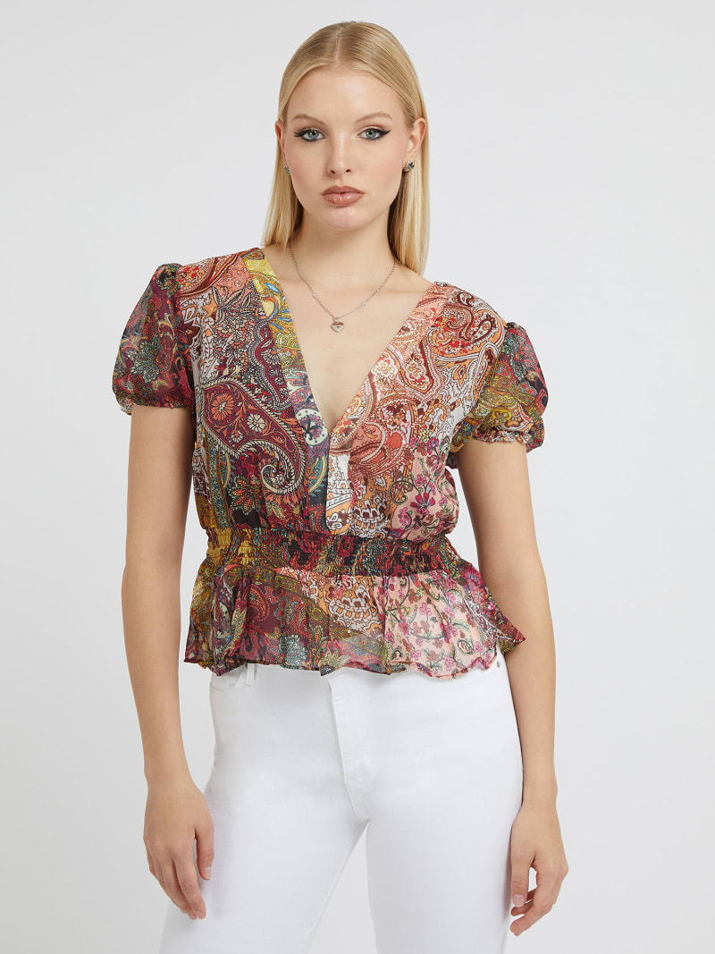 Top stampa paisley