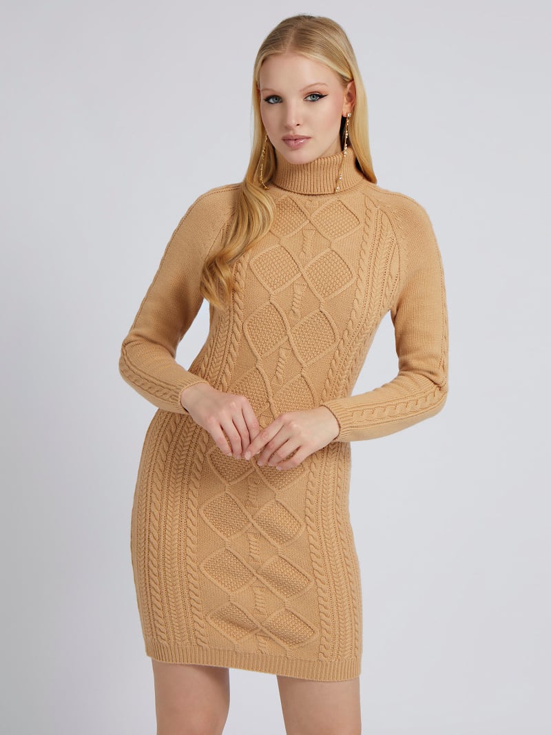 Wool blend sweater dress