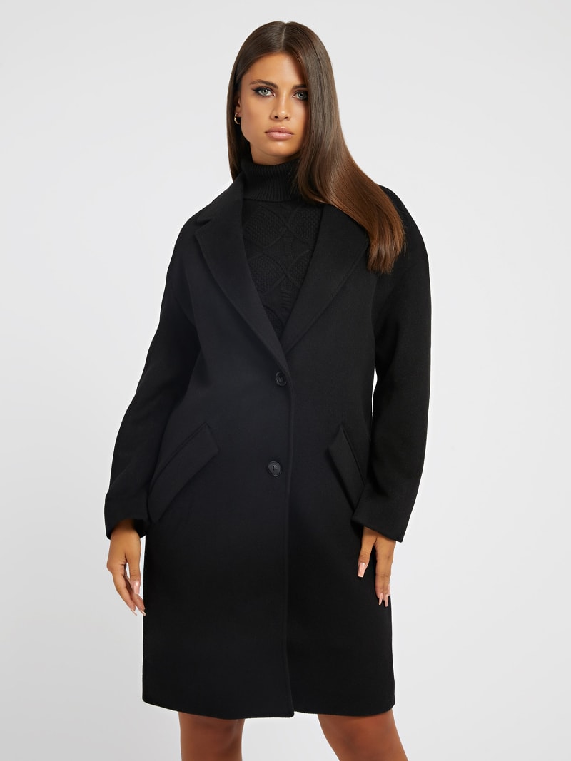 Manteau laine mélangée