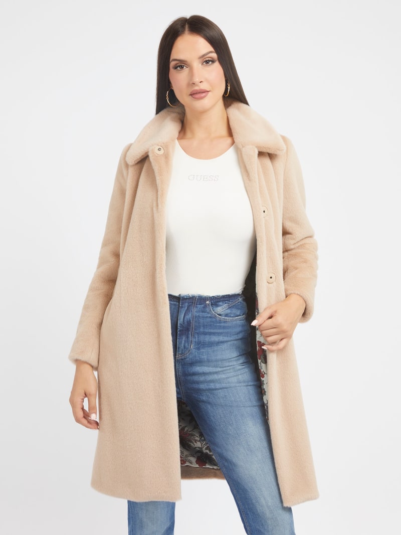 Faux fur guess sale
