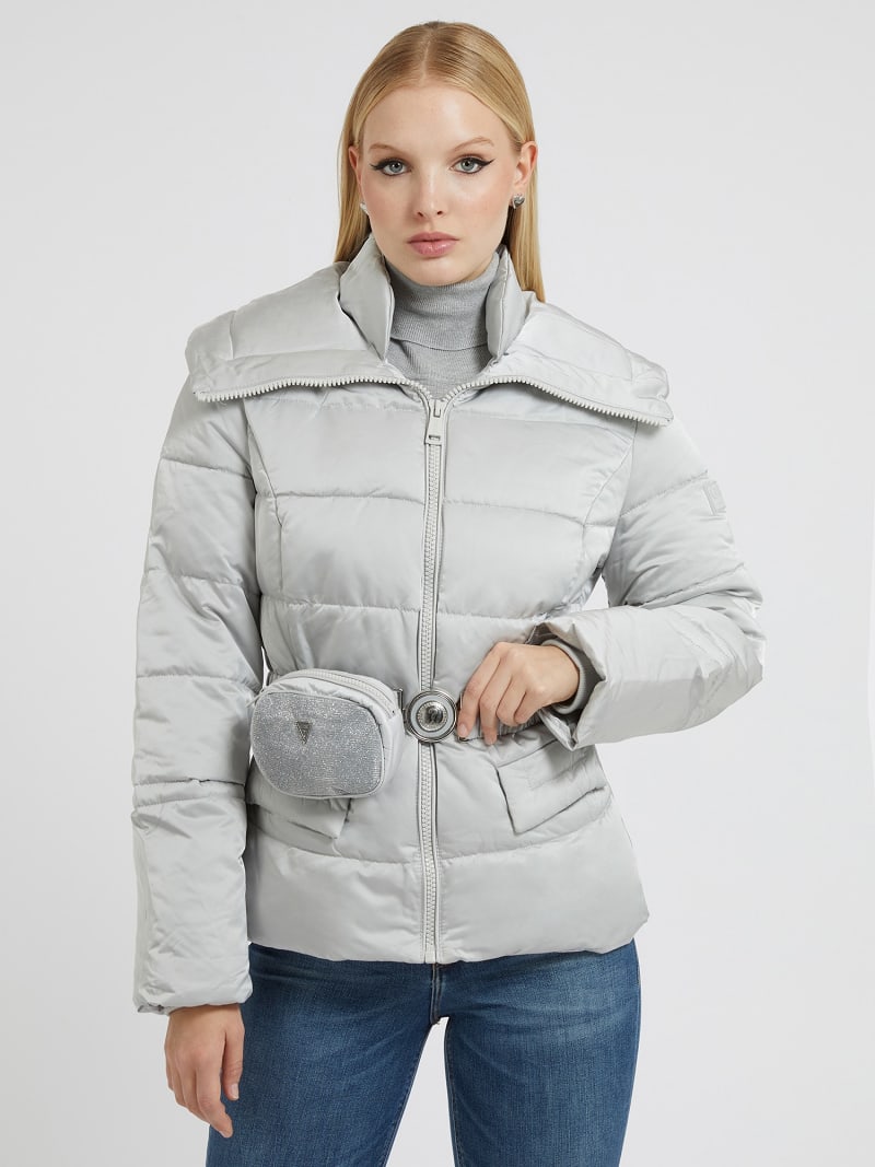 Steppjacke mit Gürtel