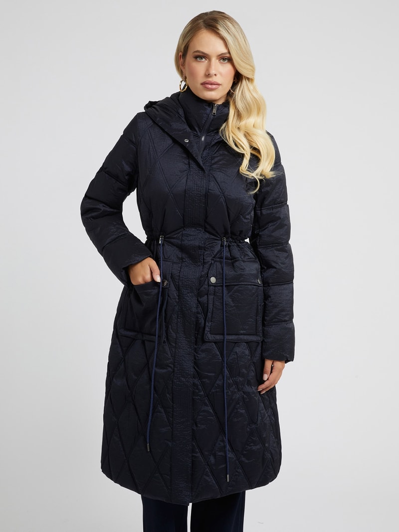 Quilted long puffer