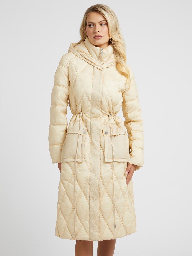 Quilted long puffer