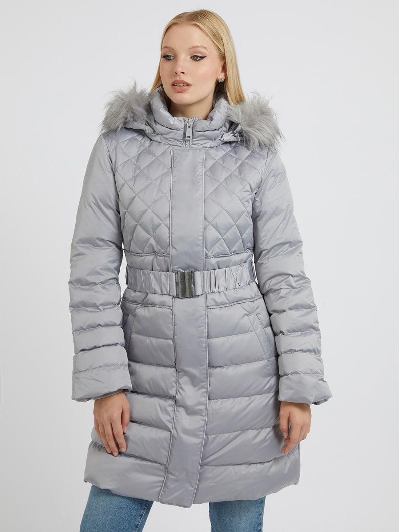 Guess high neck with hood puffer 2025