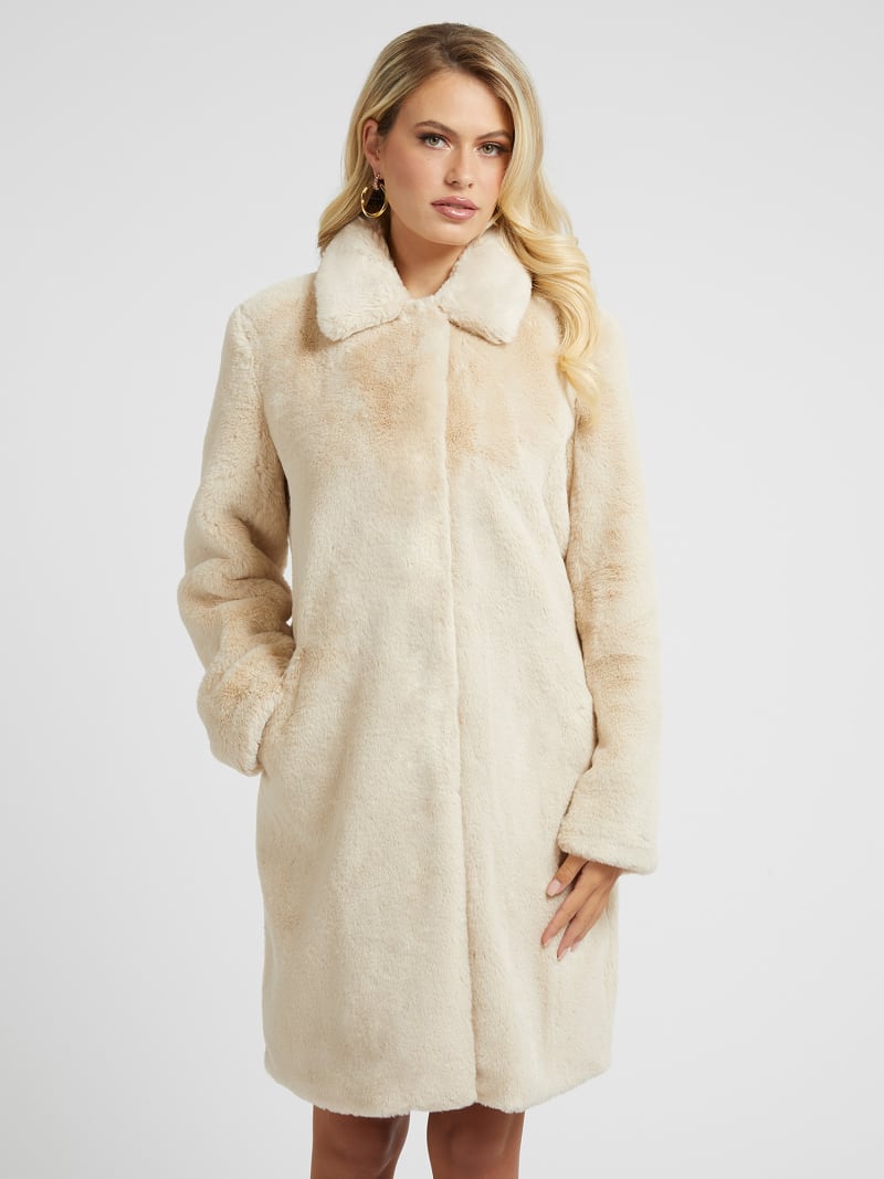 GUESS Manteau fourrure synth tique Femme