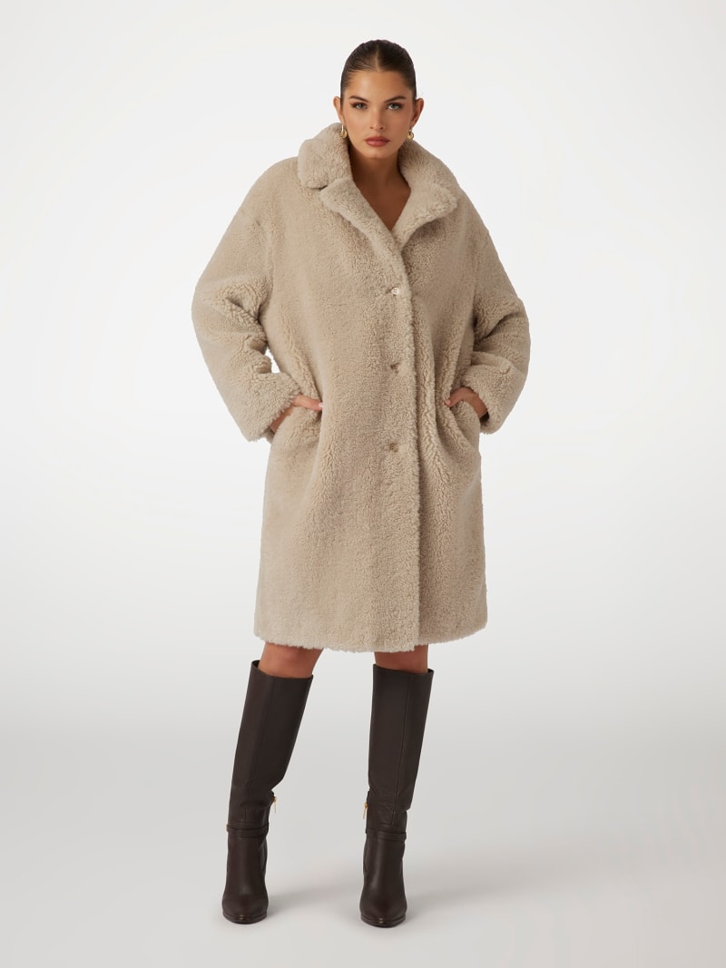 Faux fur coat