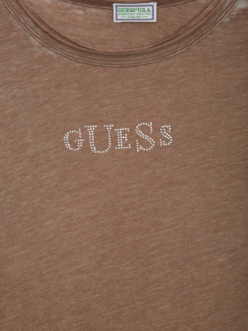 Brown guess shirt hot sale