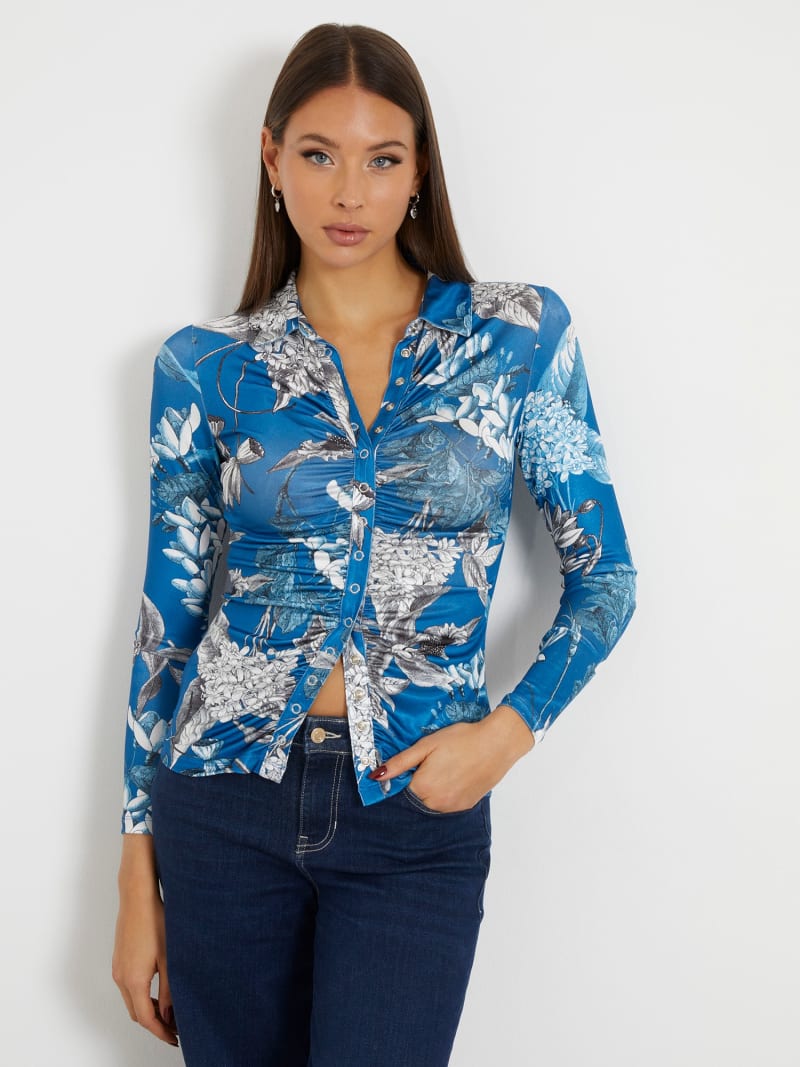 GUESS Top De Bikini Con Cuello Halter Estampado