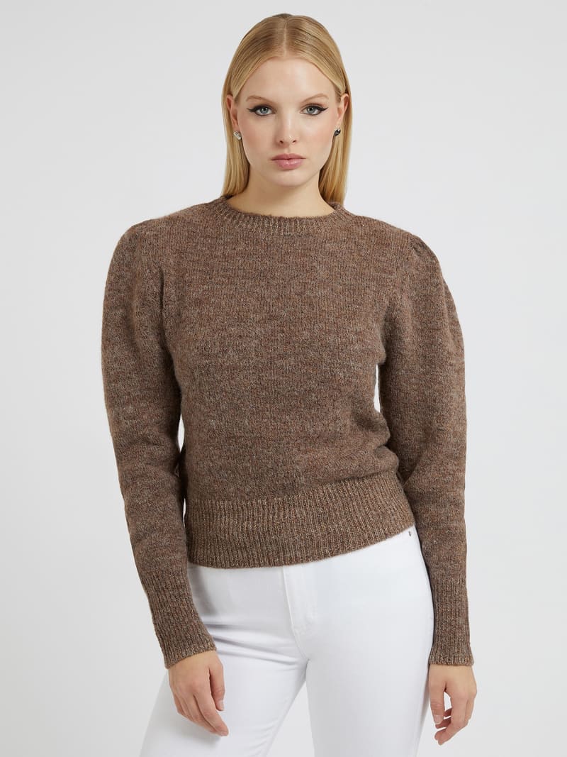 Pull laine melangee