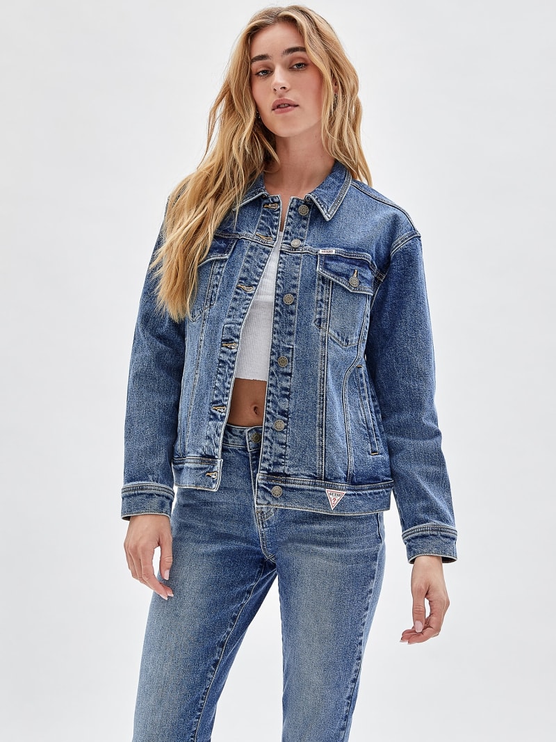 Guess jeans jacket womens discount