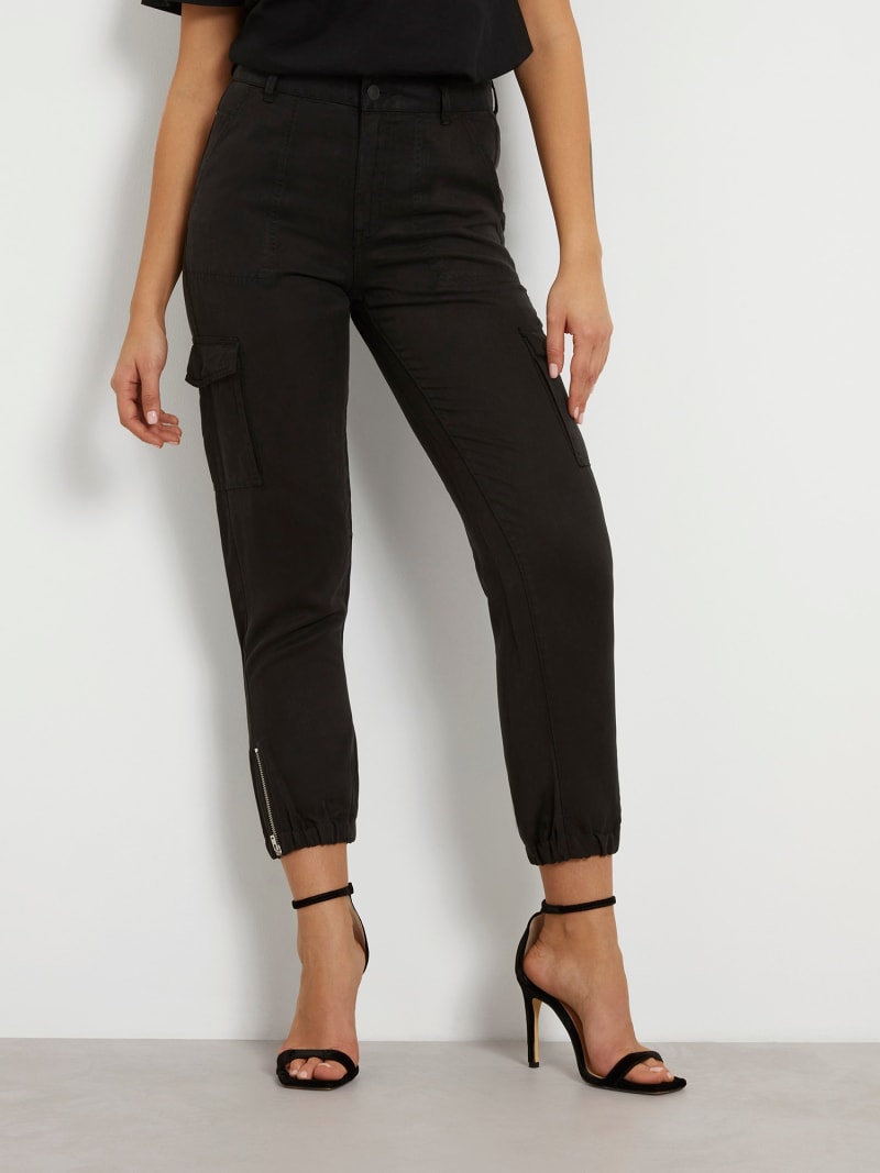 Pantalon cargo taille moyenne