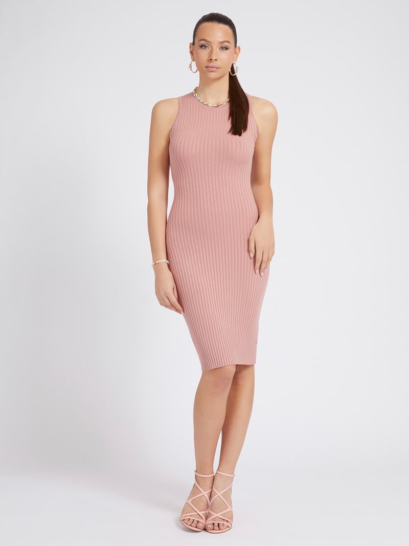 Shaping fit sweater dress